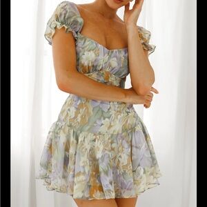 NWT Selfie Leslie Floral Bow Mini Dress